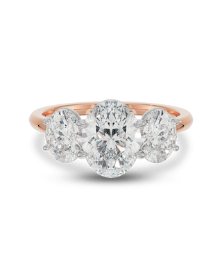 Emerald Pave Engagement Ring – 1 CT Lab Grown Diamond