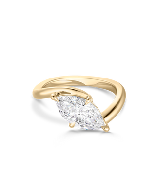 Emerald Pave Engagement Ring – 1 CT Lab Grown Diamond