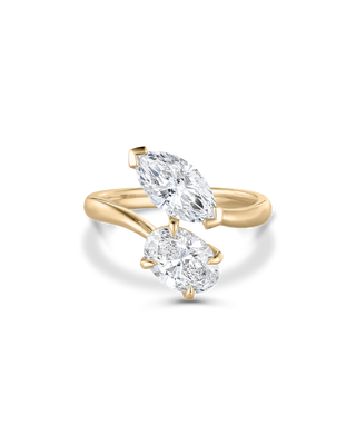 Emerald Pave Engagement Ring – 1 CT Lab Grown Diamond