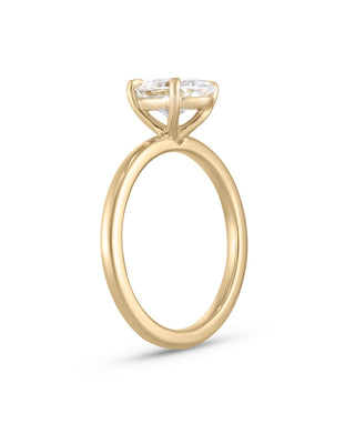 Emerald Pave Engagement Ring – 1 CT Lab Grown Diamond