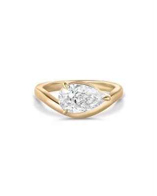 Emerald Pave Engagement Ring – 1 CT Lab Grown Diamond