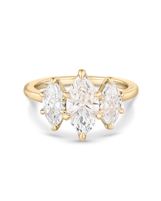 Emerald Pave Engagement Ring – 1 CT Lab Grown Diamond