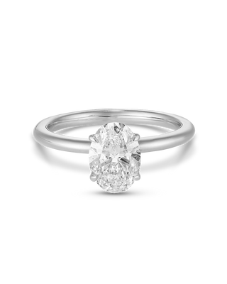 Emerald Pave Engagement Ring – 1 CT Lab Grown Diamond