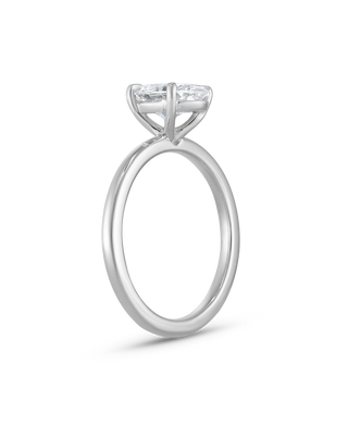 Emerald Pave Engagement Ring – 1 CT Lab Grown Diamond