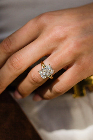 Round Swirl Semi Pave Engagement Ring – 1 CT Moissanite Diamond