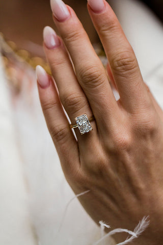 Round Swirl Semi Pave Engagement Ring – 1 CT Moissanite Diamond