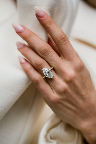 Round Swirl Semi Pave Engagement Ring – 1 CT Moissanite Diamond