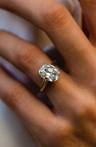 Round Swirl Semi Pave Engagement Ring – 1 CT Moissanite Diamond