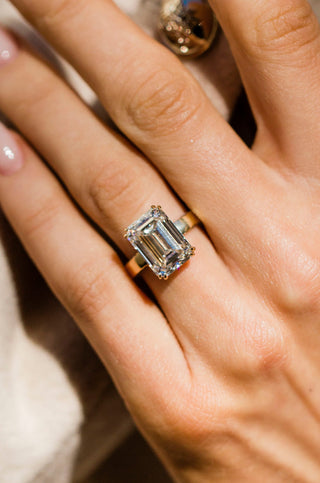 Round Swirl Semi Pave Engagement Ring – 1 CT Moissanite Diamond