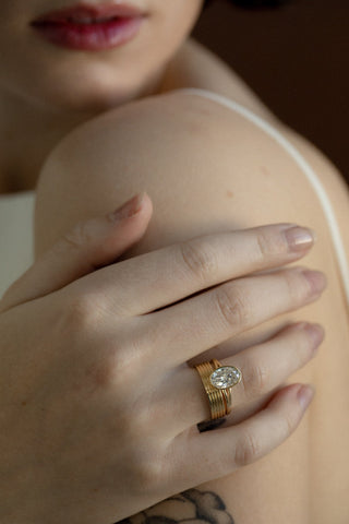 0.37 CT Round Full Eternity Lab Grown Diamond Wedding Band