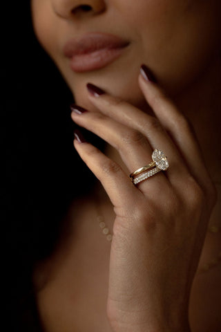 0.37 CT Round Full Eternity Lab Grown Diamond Wedding Band