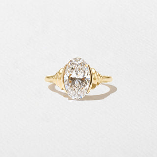 Emerald Pave Engagement Ring – 1 CT Lab Grown Diamond