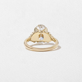 Emerald Pave Engagement Ring – 1 CT Lab Grown Diamond