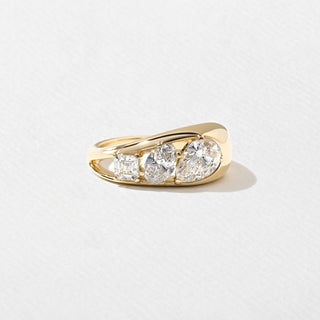 Emerald Pave Engagement Ring – 1 CT Lab Grown Diamond