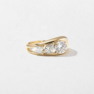 Emerald Pave Engagement Ring – 1 CT Lab Grown Diamond