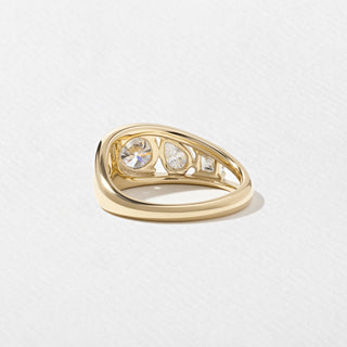 Emerald Pave Engagement Ring – 1 CT Lab Grown Diamond