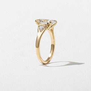 Emerald Pave Engagement Ring – 1 CT Lab Grown Diamond