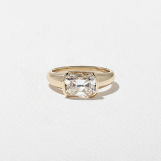 Emerald Pave Engagement Ring – 1 CT Lab Grown Diamond