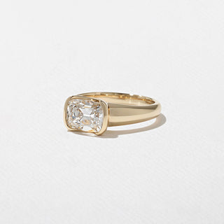 Emerald Pave Engagement Ring – 1 CT Lab Grown Diamond
