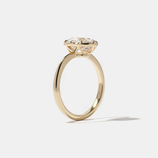 Emerald Pave Engagement Ring – 1 CT Lab Grown Diamond