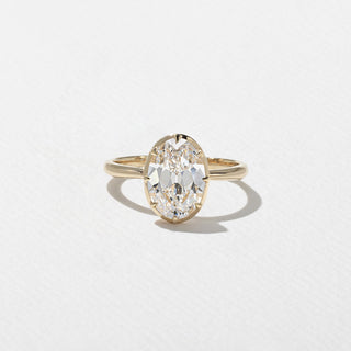 Emerald Pave Engagement Ring – 1 CT Lab Grown Diamond
