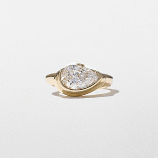 Emerald Pave Engagement Ring – 1 CT Lab Grown Diamond