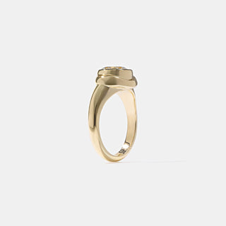 Emerald Pave Engagement Ring – 1 CT Lab Grown Diamond