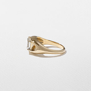 Emerald Pave Engagement Ring – 1 CT Lab Grown Diamond