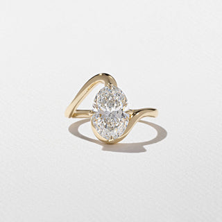 Emerald Pave Engagement Ring – 1 CT Lab Grown Diamond