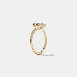 Emerald Pave Engagement Ring – 1 CT Lab Grown Diamond