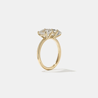 Emerald Pave Engagement Ring – 1 CT Lab Grown Diamond