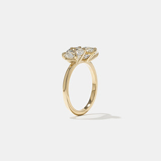 Emerald Pave Engagement Ring – 1 CT Lab Grown Diamond