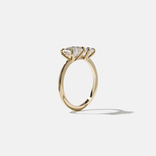 Emerald Pave Engagement Ring – 1 CT Lab Grown Diamond