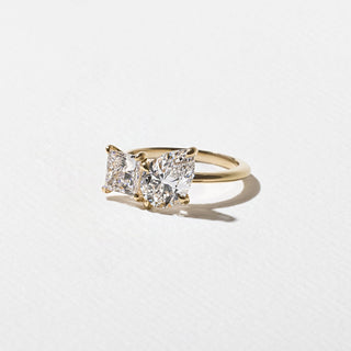 Emerald Pave Engagement Ring – 1 CT Lab Grown Diamond