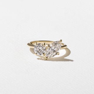 Emerald Pave Engagement Ring – 1 CT Lab Grown Diamond