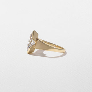 Emerald Pave Engagement Ring – 1 CT Lab Grown Diamond