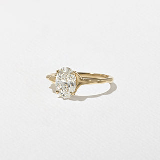 Emerald Pave Engagement Ring – 1 CT Lab Grown Diamond