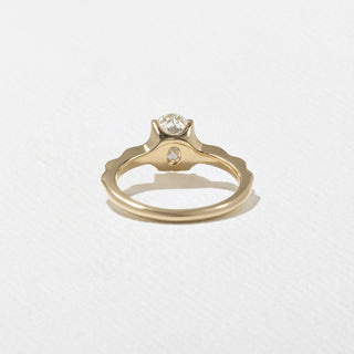 Emerald Pave Engagement Ring – 1 CT Lab Grown Diamond