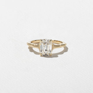 Emerald Pave Engagement Ring – 1 CT Lab Grown Diamond
