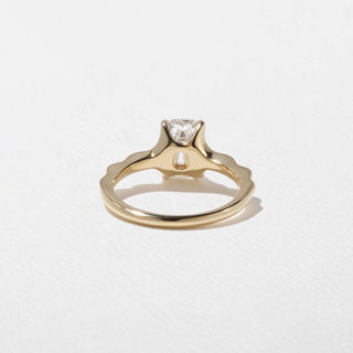Emerald Pave Engagement Ring – 1 CT Lab Grown Diamond