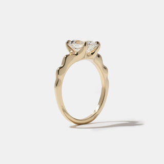 Emerald Pave Engagement Ring – 1 CT Lab Grown Diamond