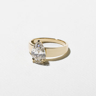Emerald Pave Engagement Ring – 1 CT Lab Grown Diamond