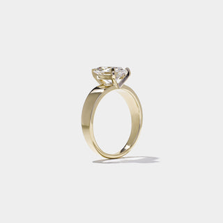 Emerald Pave Engagement Ring – 1 CT Lab Grown Diamond