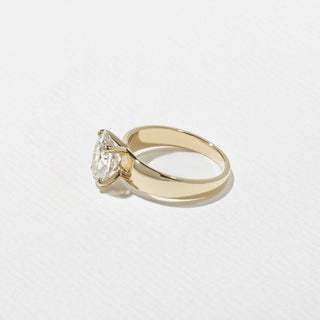 Emerald Pave Engagement Ring – 1 CT Lab Grown Diamond