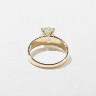 Emerald Pave Engagement Ring – 1 CT Lab Grown Diamond