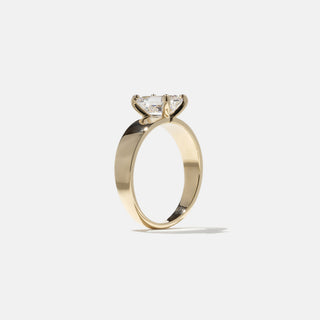Emerald Pave Engagement Ring – 1 CT Lab Grown Diamond