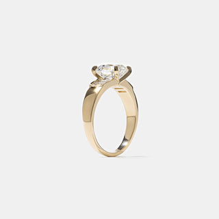 Emerald Pave Engagement Ring – 1 CT Lab Grown Diamond