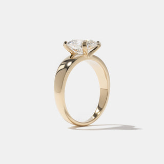 Emerald Pave Engagement Ring – 1 CT Lab Grown Diamond