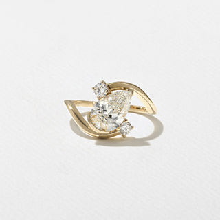 Emerald Pave Engagement Ring – 1 CT Lab Grown Diamond