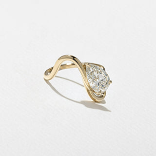 Emerald Pave Engagement Ring – 1 CT Lab Grown Diamond